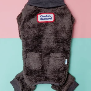 Monster Warmer Dog Onesie in Grey((CLEARANCE))