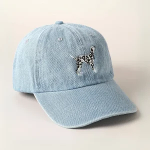 Dalmatian Embroidered Denim Hat