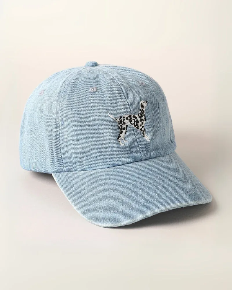 Dalmatian Embroidered Denim Hat
