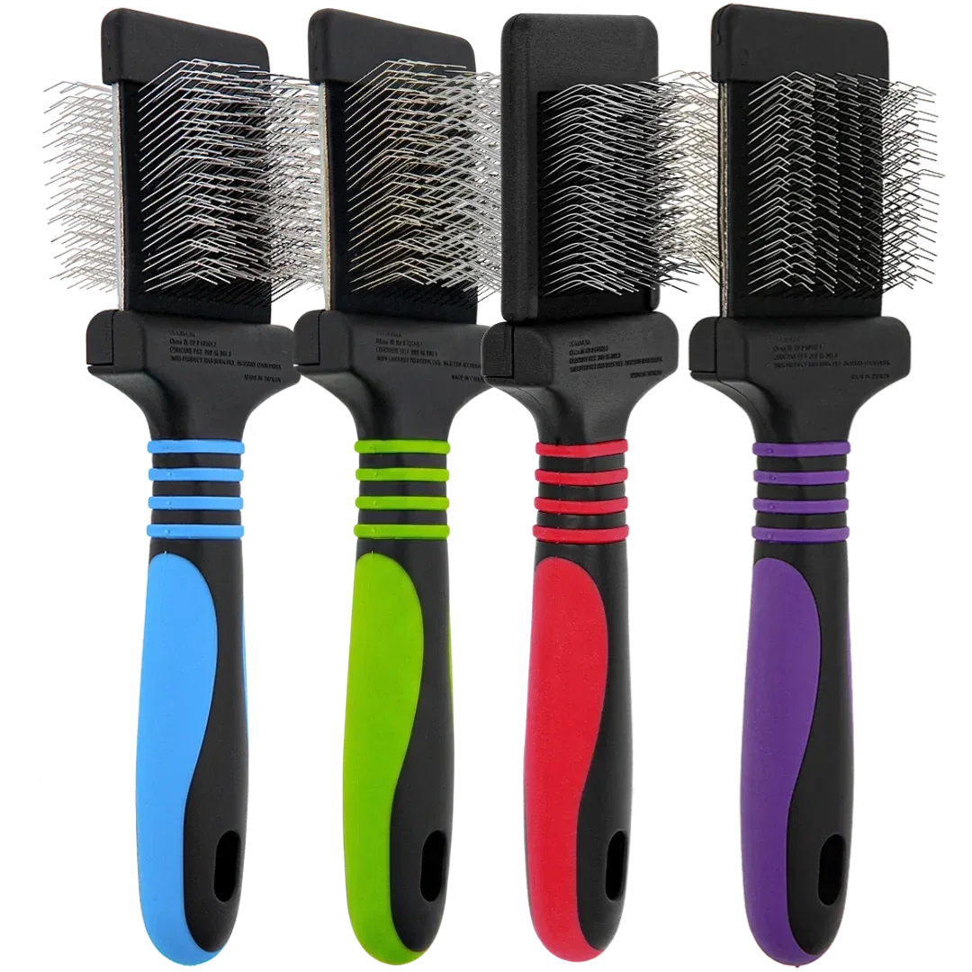Set of 4 Mini Slicker Brushes by Dog Fashion Spa