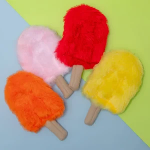 Popsicle Plush Crinkle Dog Toy (Made in the USA) <>