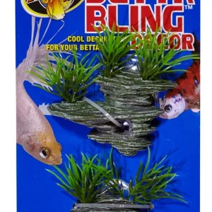 Zoo Med Betta Bling Tiered Rocks, Green, Grey