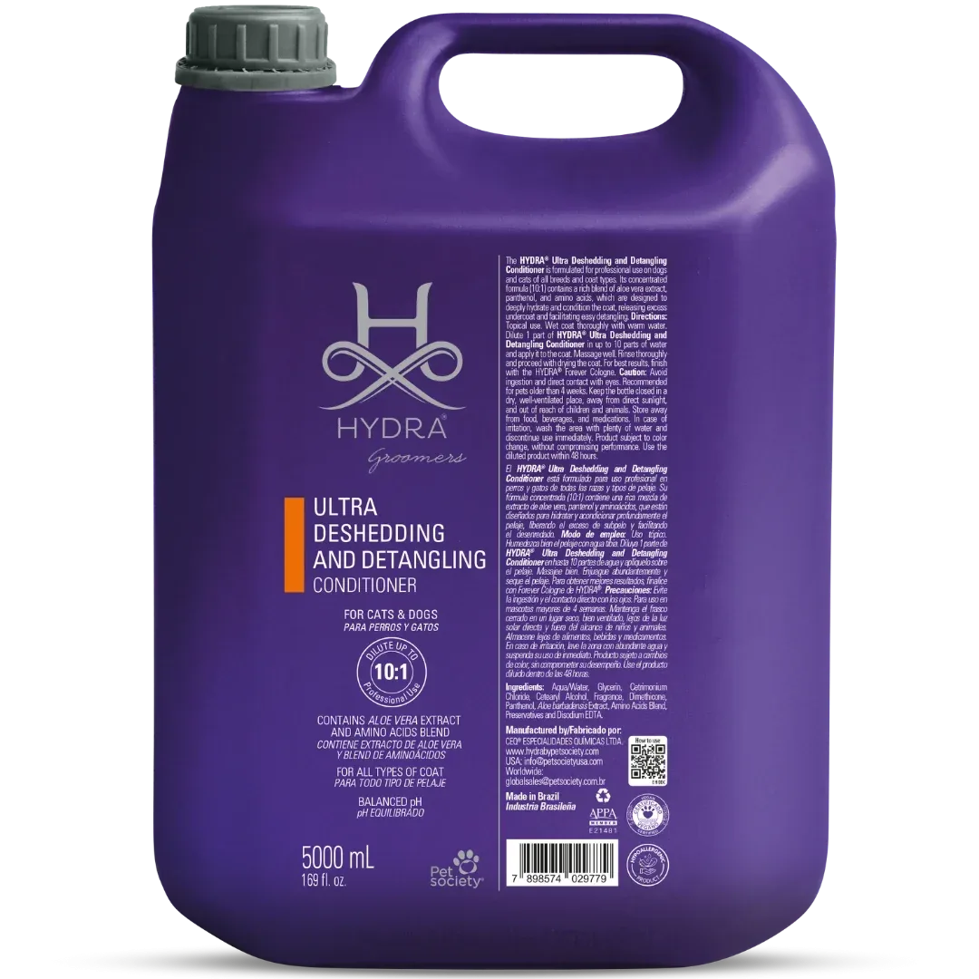 Ultra Deshedding and Detangling Conditioner 1.3 Gallon by Hydra