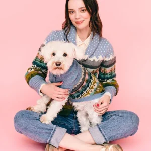 Suffolk Blacknose Sheep Handknit Wool Dog Sweater (FINAL SALE)