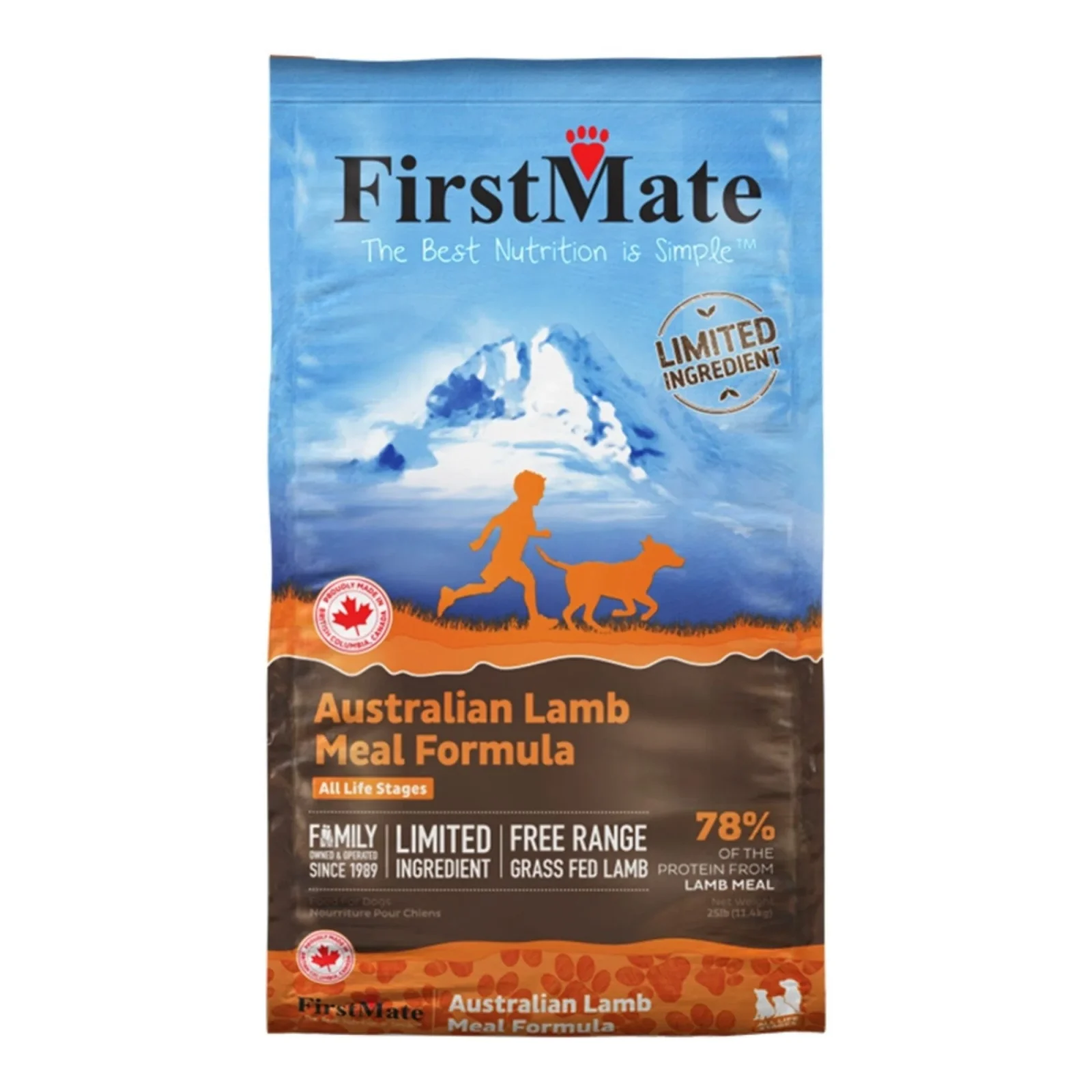 Firstmate Dog Limited Ingredient Grain-Free Australian Lamb 25 lb