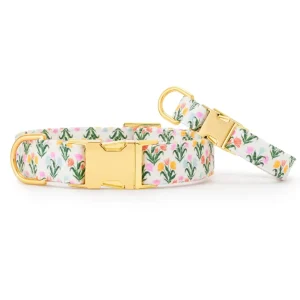 Rifle Paper Co. X TFG Tulips Dog Collar (Made in the USA) (FINAL SALE)