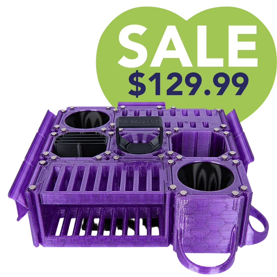 Custom Cube Tool Caddy Jolly Purple by Vanity Fur
