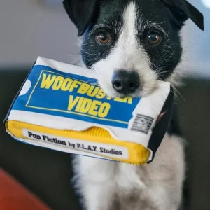 Woofbuster Video Squeaky Plush Dog Toy