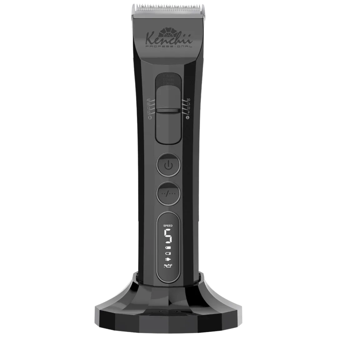 Flash Digital Cordless Clipper Pearl Black by Kenchii