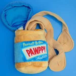Pawppy Peanut Butter Jar Dog Treat Toy