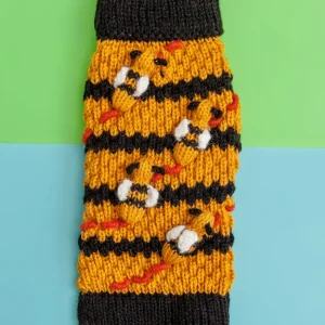 Buzz Off! Bumble Bee Hive Hand-Knit Sweater (FINAL SALE)