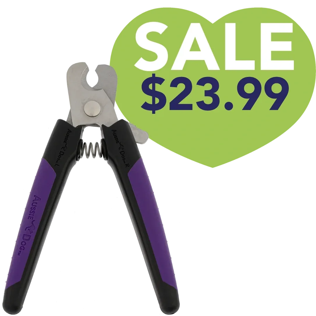Nail Trimmer Black and Purple Large by Aussie Dog