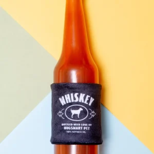 Whiskey Bottle Rubber Dog Toy