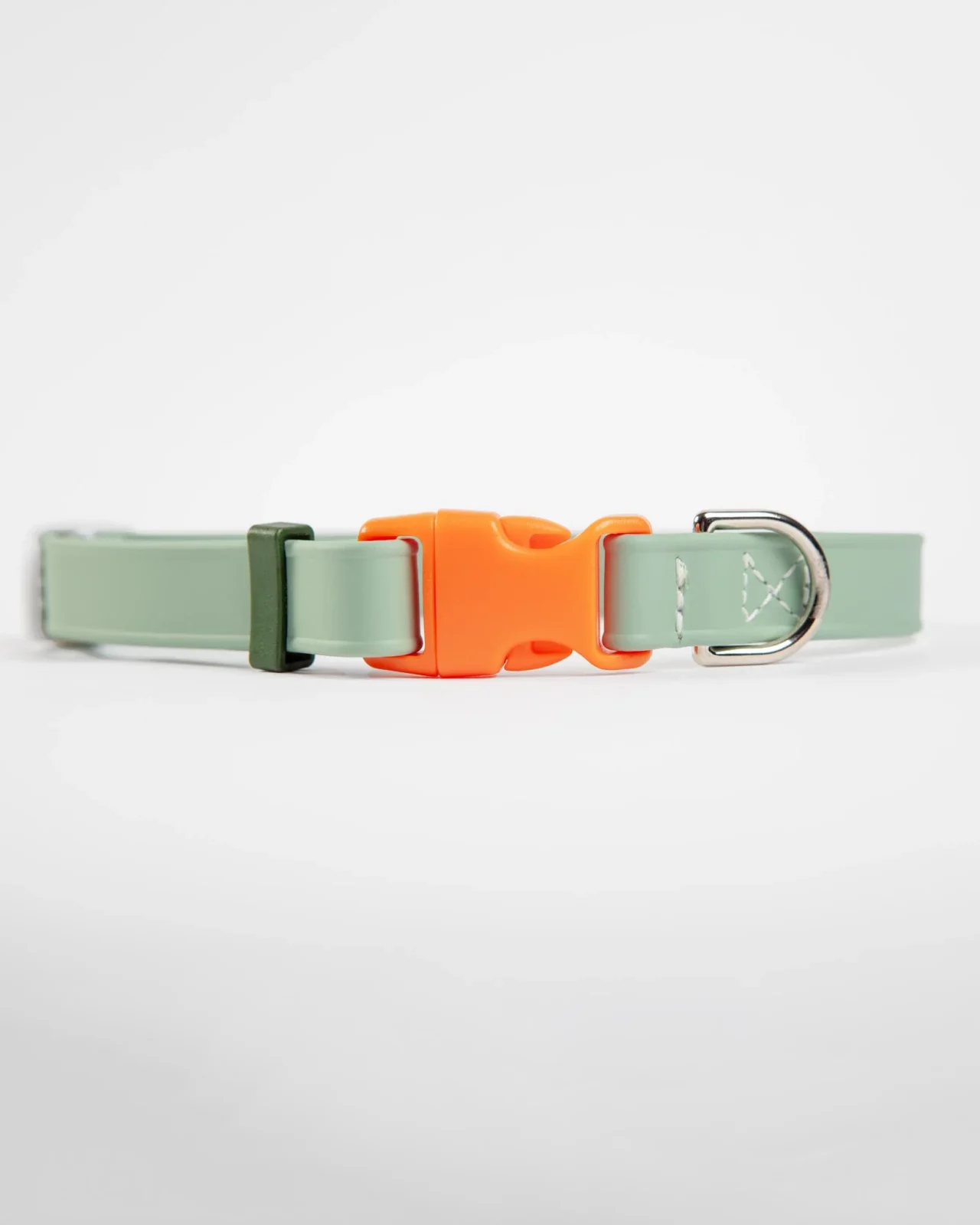 A Walk in the Park Dog Collar in Sage Green (Made in the USA) - Image 2