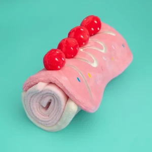 Strawberry Snuffle Cake Dog Treat Toy