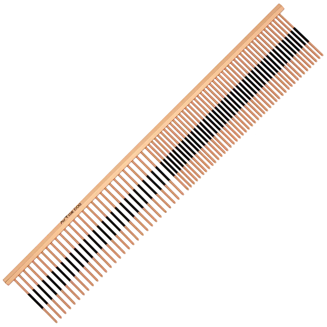 7.5" 50/50 Detail Ionic Strip Comb by Aussie Dog