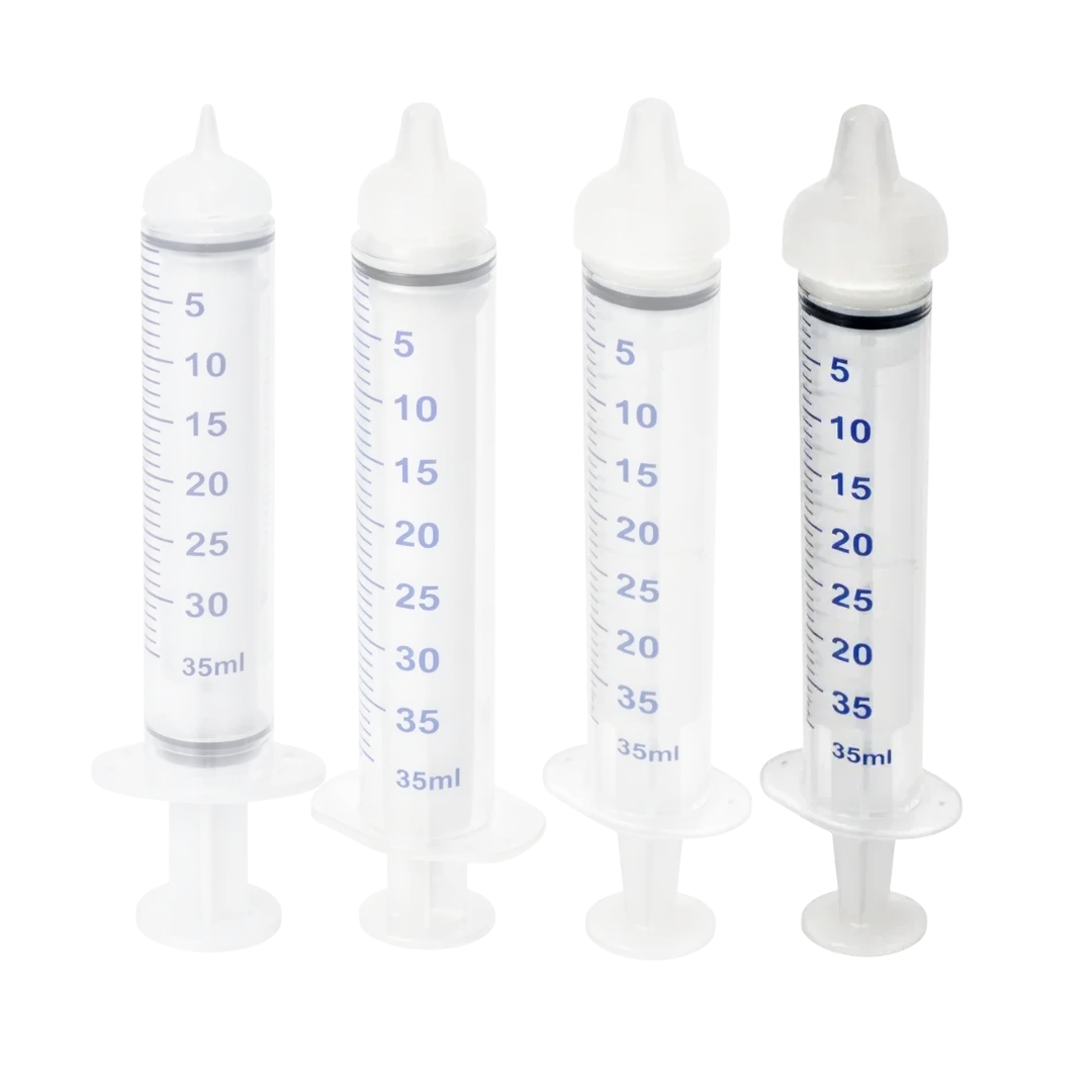 Large Threaded Syringe Nipple Feeders, 35ml (2-Pack) by Puppywarmer