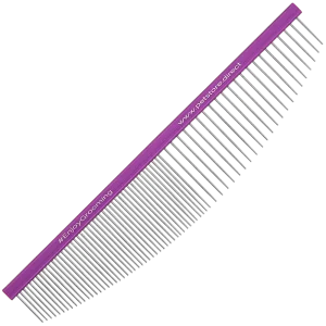 6.5" 50/50 Purple Half-Moon Comb by PetStore.Direct