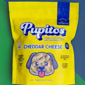 Pupitos Cheddar Cheese Dog Treat Puffs (Made in the USA)