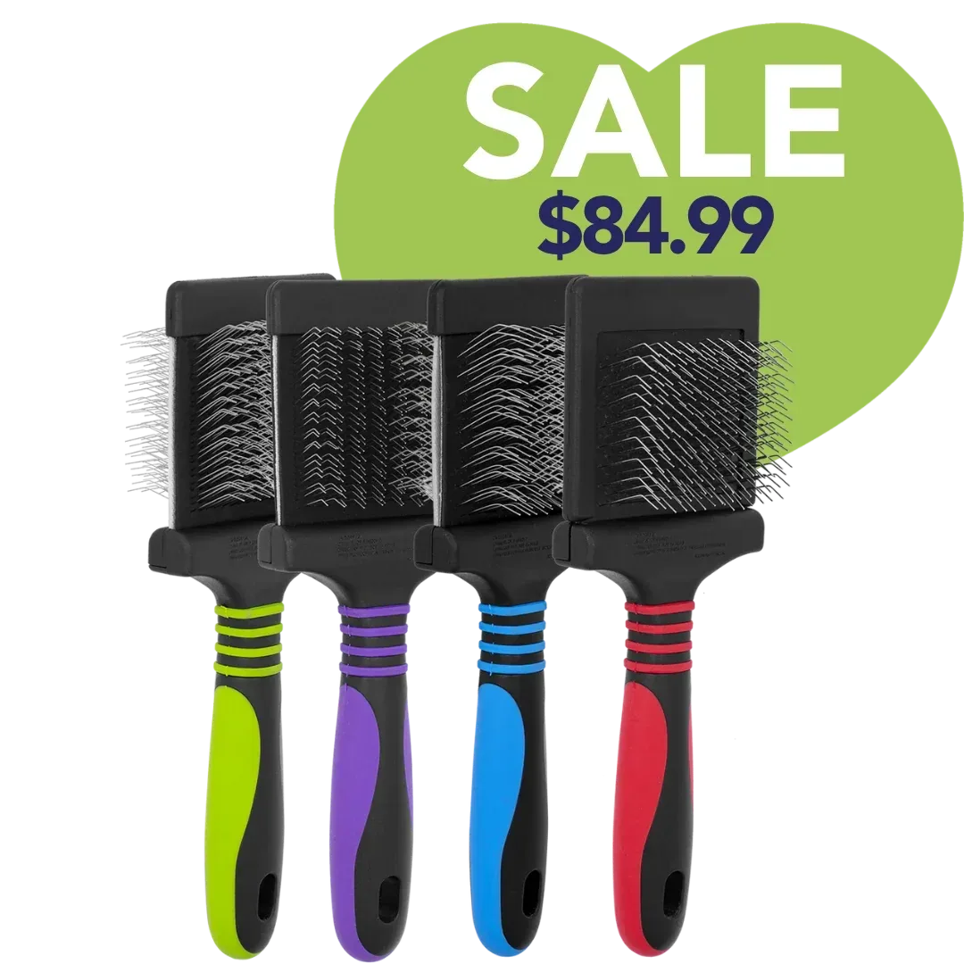 Set of 4 Slicker Brushes by Dog Fashion Spa