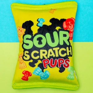 Sour Scratch Pups Squeaky Dog Toy