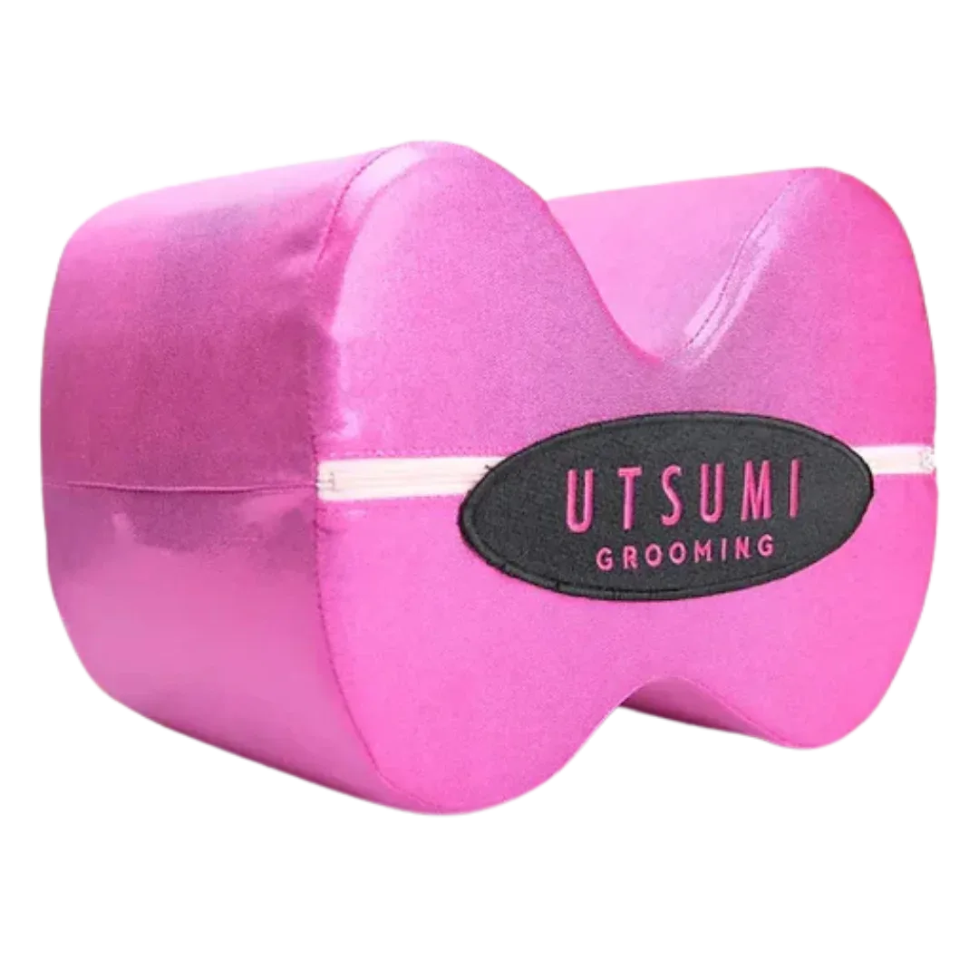 Pink Poodle Pillow Large by Utsumi