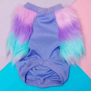 Bubblegum Faux-Fur Pullover Top <>