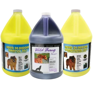 Three Shampoo and Conditioner Set Gallon by Wild Animal