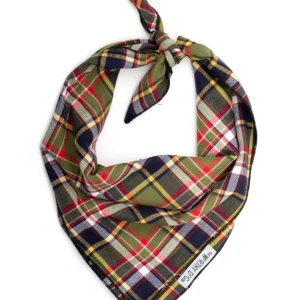 Olive & Oak Tartan Dog Bandana
