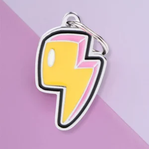 Lightning Bolt Custom Pet ID Tag