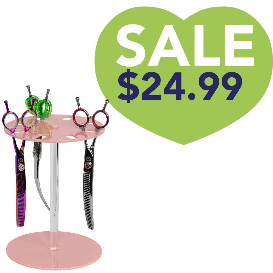 8 Scissor Tabletop Holder Light Pink by PetStore.Direct