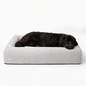 Premium Orthopedic Memory Foam Dog Bed - Grey Bouclé