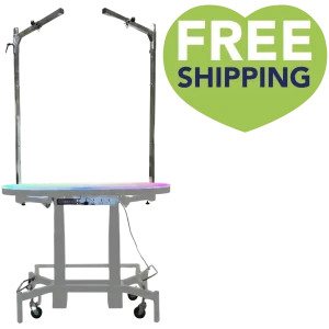 PetStore.Direct Premium Multi-Color LED Electric Table White by TZGroom