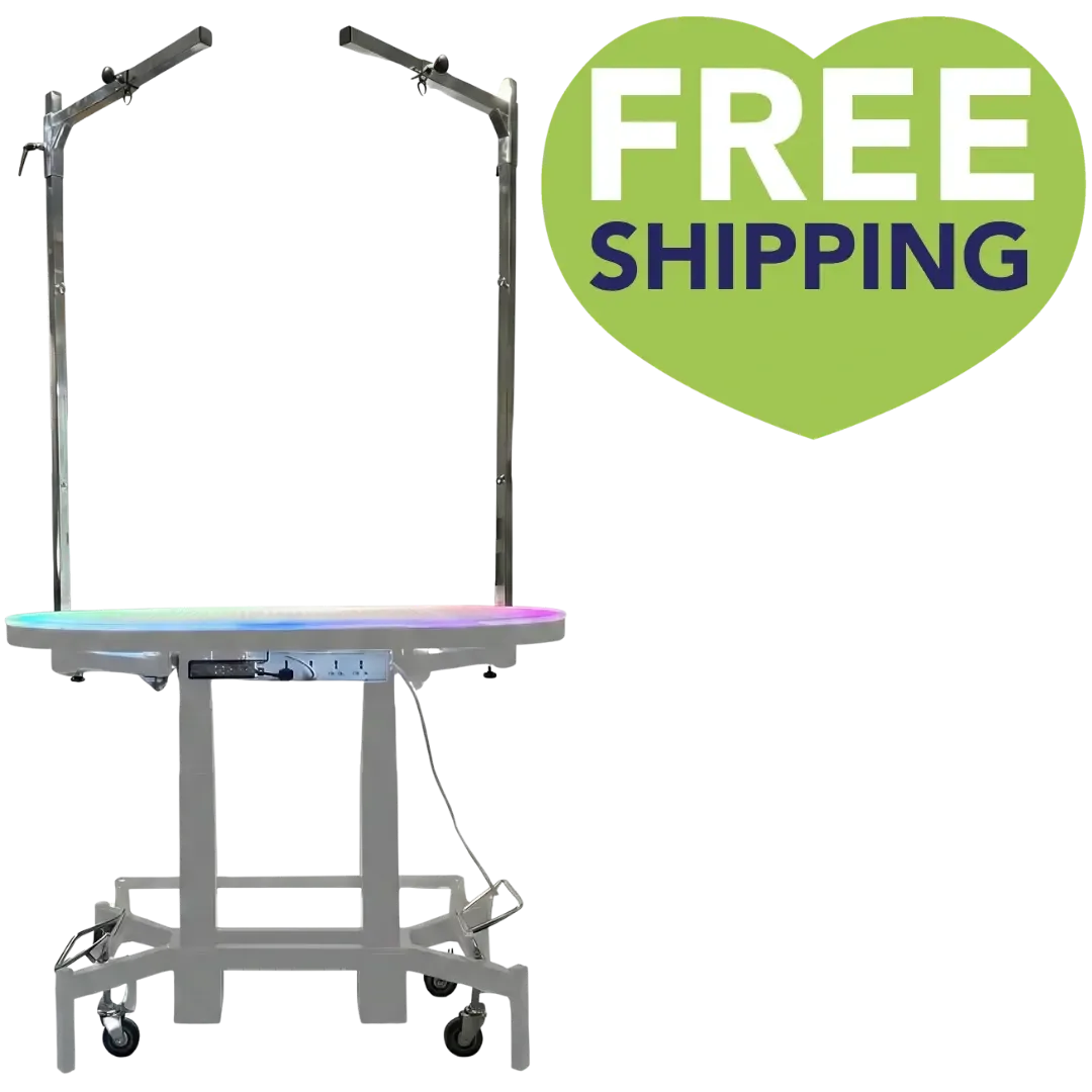 PetStore.Direct Premium Multi-Color LED Electric Table White by TZGroom