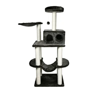 TRIXIE 63-in Tarragona Cat Tree, Dark Gray