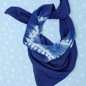 Alma De Añil Dog Bandana in Blue Tie-Dye (FINAL SALE)