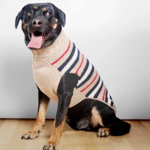 Bentley Alpaca Stripe Wool Dog Sweater (FINAL SALE)