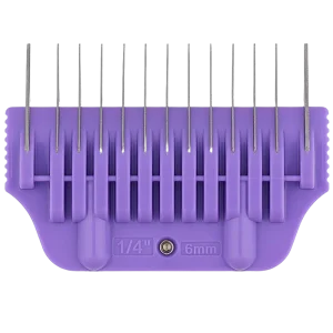#4 1/4" Purple Wide Attachment Comb 6mm by Zolitta