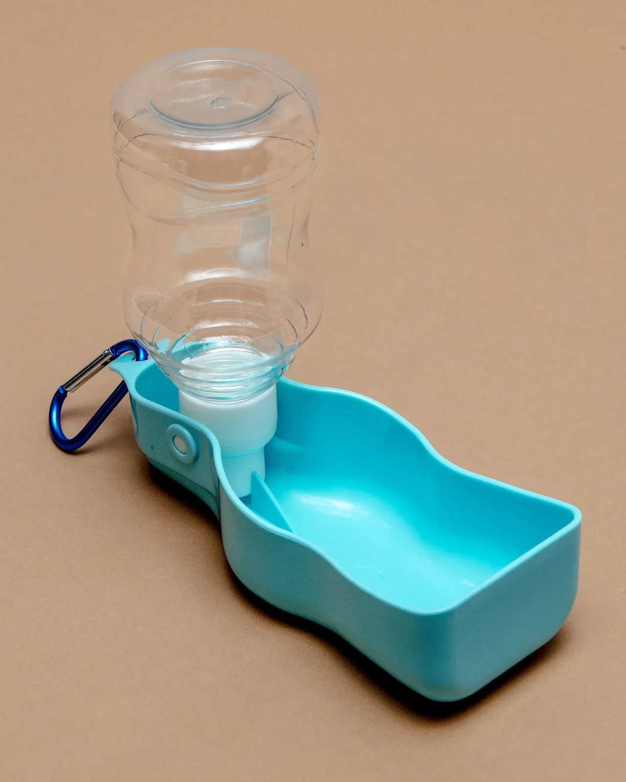 Dog Travel Water Bottle with Foldout Bowl in Blue <> - Image 2