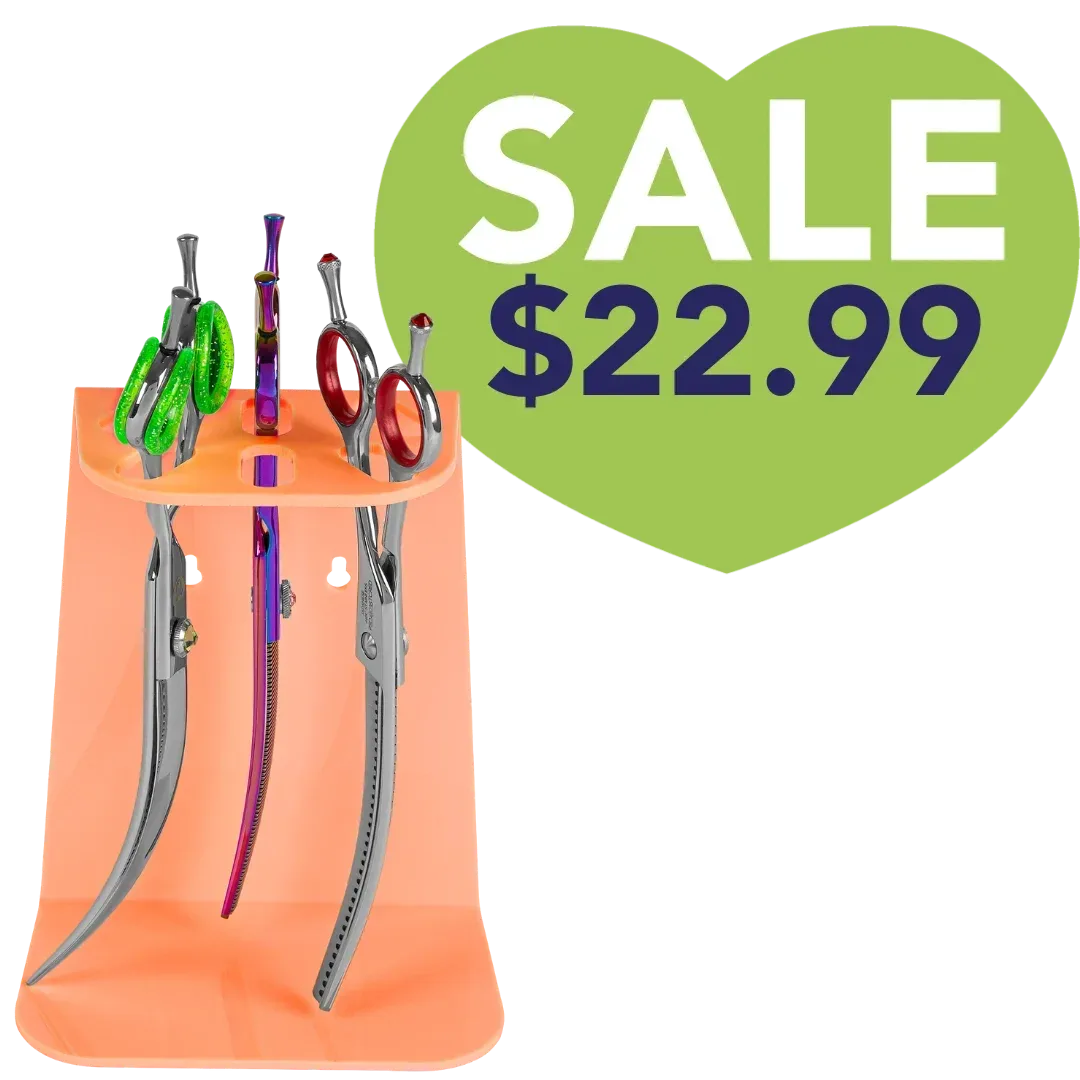 6 Scissor Tabletop and Wall Mount Holder Orange by PetStore.Direct