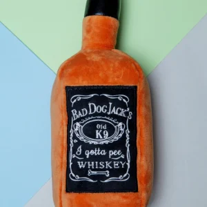 Bad Dog Jack's Whiskey Squeaky Plush Dog Toy