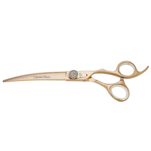 Crystal Gold Cobalt 7.5" Curve Shear by Geib