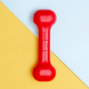 The Perfect Bone Dog Toy in Red (Made in the USA)