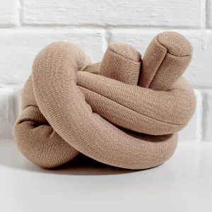 NouNou Interactive Crinkle Dog Toy in Tan