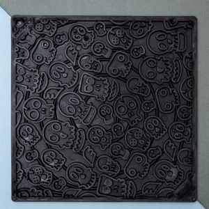 Zombies Dog Lick Mat in Black (Made in the USA)