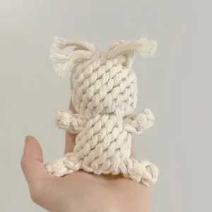 Sweetheart Bear Rope Dog Toy