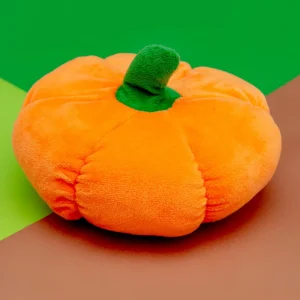 Plush Pumpkin Squeaky Dog Toy