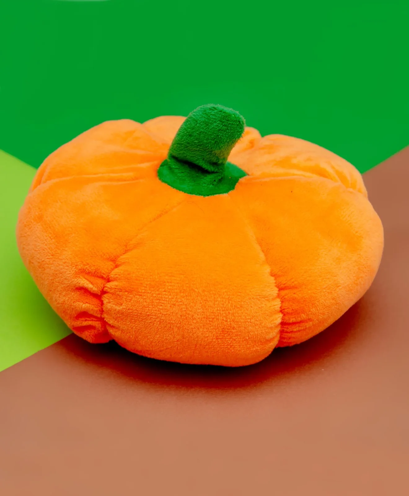 Plush Pumpkin Squeaky Dog Toy