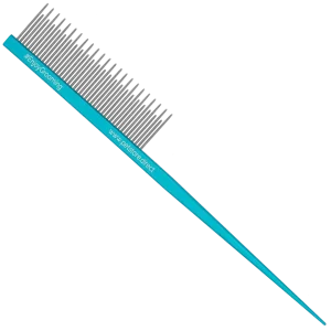 7" Teal Rat Tail Dematting Comb by PetStore.Direct