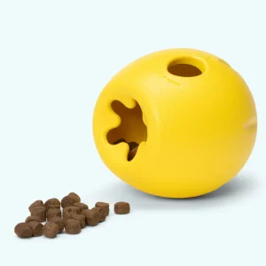 Rumbl® Puzzle Treat-Dispensing Enrichment Dog Toy in Dandelion Yellow